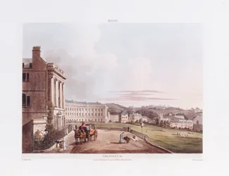 The Crescent, teoksesta "Bath Illustrated by a Series of Views", 1806