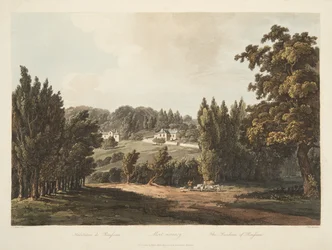 Rousseaun asuinpaikka, kuvitus Versailles