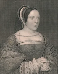Margaret Tudor. Skotlannin kuningatar, n. 1525, 1800-luvun alku-puoli.