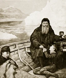Henry Hudsonin viimeinen matka, kuvitus teoksesta "Hutchinson