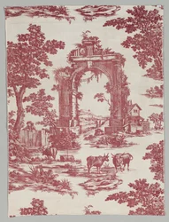 Kuparipainettu puuvilla, 1765.