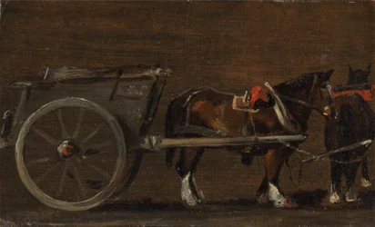 Hevonen ja kärryt, n. 1814.