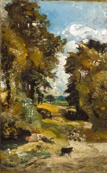 The Cornfield (öljy kankaalle)