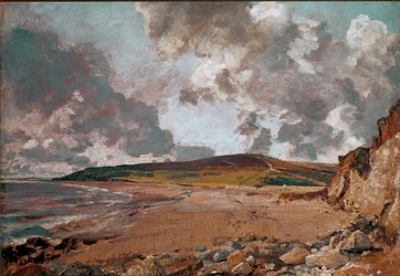Weymouth Bay Painting John Constable (1776-1837) 1824 noin. Aurinko. 53,3x74,9 cm Lontoon, Victorian ja Albertin museo