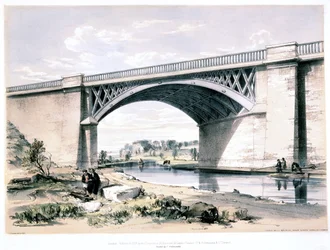 Nash Mill Bridge, lähellä Kings Langleyä, Hertfordshire, 1839