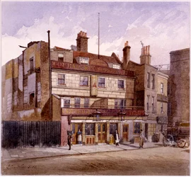 Old George Inn, Trinity Square, Lontoo, 1883