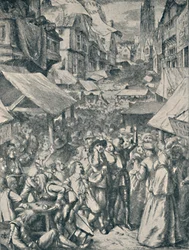 Vanity Fair. Teoksesta The Pilgrims Progress John Bunyan, 1850-1890, 1923