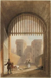 Gateway of the Gaol, Newcastle upon Tyne (bc, muste ja wc paperilla)