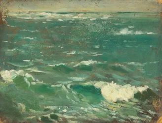 Merimaisema, noin 1909 (öljy selluloosakartongille)