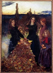 John Everett Millaisin (1829-1896) syksyn lehtien maalaus