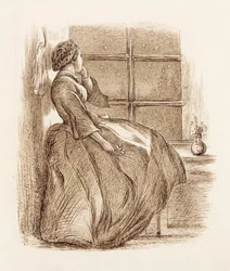 Kadonnut rakkaus, n. 1859 (kynä ja muste)