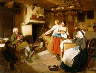 Perhe sisätiloissa,