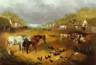 Maatilapiha keväällä 1800-luvulla