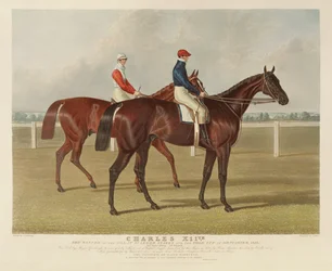 ”Charles XII”, Doncasterin suuren St. Leger Stakes -kilpailun voittaja, 1839, kaivertanut Charles Hunt (1803-77), julkaissut S. ja J. Fuller, 1839