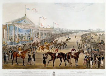 Prix du jockey club a Chantilly vuonna 1841 John Frederick Herringin (1795-1865) vedos