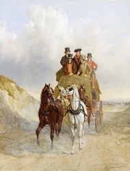 Kuninkaallinen postivaunu tiellä, 1841
