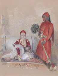 Iskander Bey ja hänen palvelijansa, n. 1848.