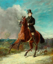 Prinssimies hevosen selässä, 1841