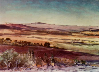 Hermon-vuori Taborin rinteiltä, 1902.