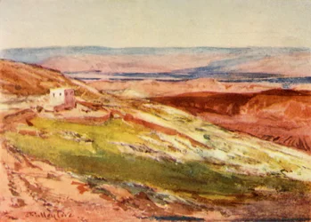 Jordanin laakso Öljymäeltä, 1902.