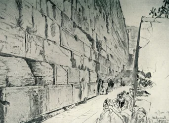 Itkupaikan muuri, 1902.