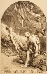 Kuvitus Cymbelinelle, "The Illustrated Library Shakespeare", julkaistu Lontoossa 1890