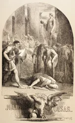 Kuvitus William Shakespearen elokuvaan "Julius Caesar".