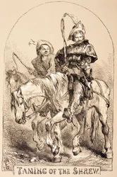 Kuvitus The Taming of the Shrew, "The Illustrated Library Shakespeare", julkaistu Lontoossa 1890