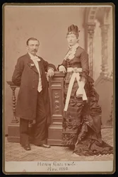 Henry Gassin muotokuva 1835-1884 ja vaimo Emma Dibble, marraskuu 1880.