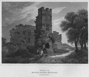 North Housen jäänteet, Mitford, Northumberland, 1814