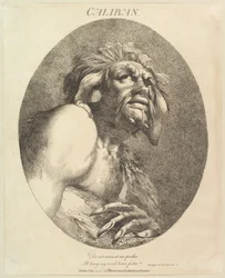 Caliban kaksitoista hahmoa Shakespearesta, 20. toukokuuta 1775.