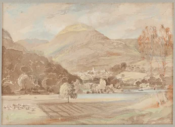Kentät Brathayn ulkopuolella, 1812 (wc paperilla)