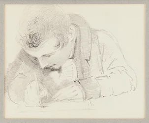 Mies kirjoittava, 1825