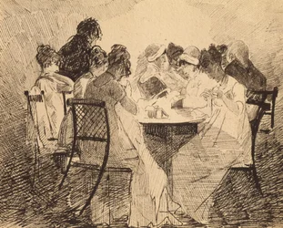 Juhlat Dublinissa, 1809 (kynä ja muste paperille)