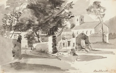 Pyhän Annan kirkko, Ambleside, 1814 (wc paperilla)