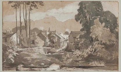 Näkymä idästä Amblesideen, 1812 (wc paperilla)