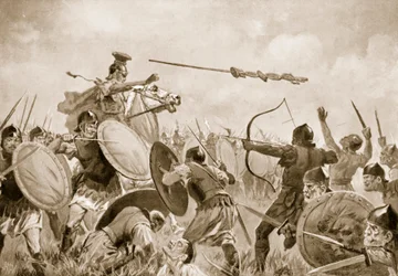 Roomalainen taistelu volskeja vastaan (litho)