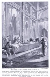 Wilfred vetoaa paavi Agathoon AD679, 1920-luku