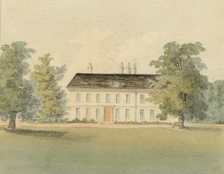 Pastori Drummondin pappila, 1823 (akvarelli paperille)
