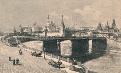 "Yleinen näkymä Kremlistä", 1900.
