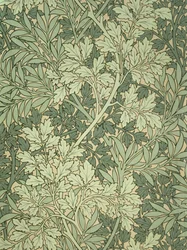 Lehdistötapetti, jonka on suunnitellut John Henry Dearle (1860-1932) Morris and Companylle
