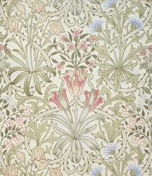 persialainen tapetti, jonka on suunnitellut John Henry Dearle (1860-1932) Morris and Companylle