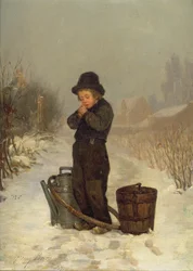 Lämmittää käsiään, 1867