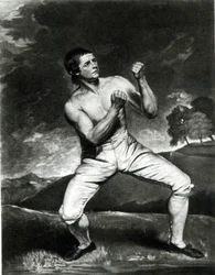 Muotokuva Richard Humphreysista, kaiverrettu J. Young