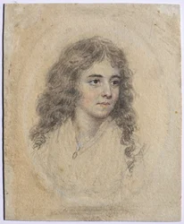 Anna Maria Woolfin muotokuva, os. Smart, n. 1785.