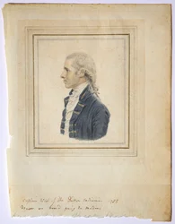 Muotokuva Dutton Indianmanin kapteeni Westistä, 1785.