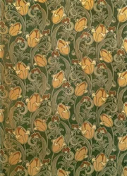 Tulppaanit, design The Silver Studiolle, n.1898 (painettu sametti)