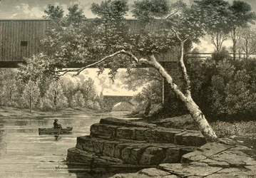 "Passaic, Below Little Falls", 1874.