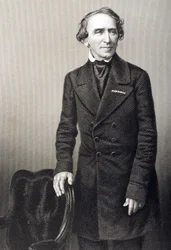 Giacomo Meyerbeer (1791-1864), kaiverrus D.J. Pound valokuvasta, Lontoossa 1860 julkaistusta The Drawing-Room of Eminent Personages, Volume 2