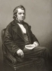 John Arthur Roebuck (1801-79), kaiverrus D.J. Pound valokuvasta, Lontoossa 1860 julkaistusta The Drawing-Room of Eminent Personages, Volume 2